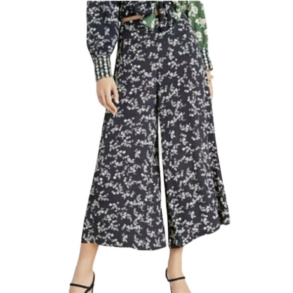 Anthropologie Pants - Kachel x Anthropologie Wide Leg Pants  4 Floral Flowy Cottagecore Contemporary